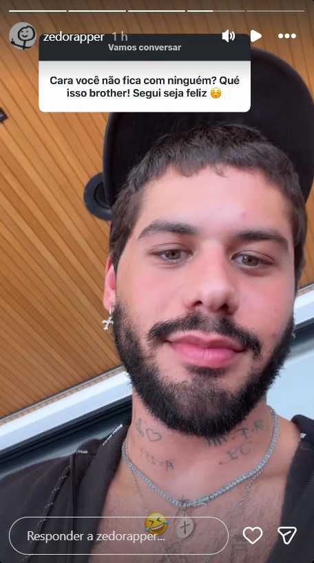 Zé Felipe fala sobre status civil - Foto: Reprodução / Instagram @zedorapper 