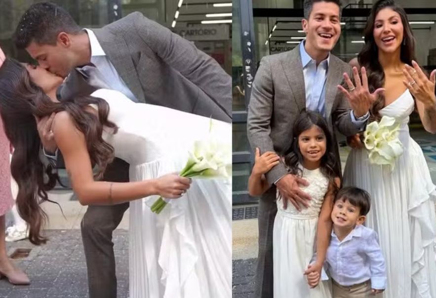 Arthur Aguiar se casa com a influenciadora Jheny Santucci - Foto: reprodução/montagem Instagram