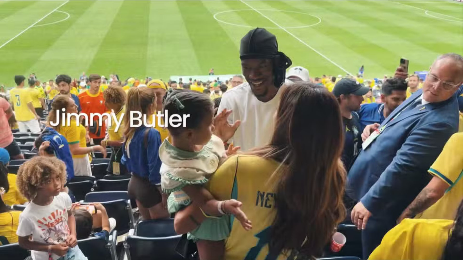 Bruna Biancardi, Jimmy Butler e Mavie - Foto: Reprodução/YouTube