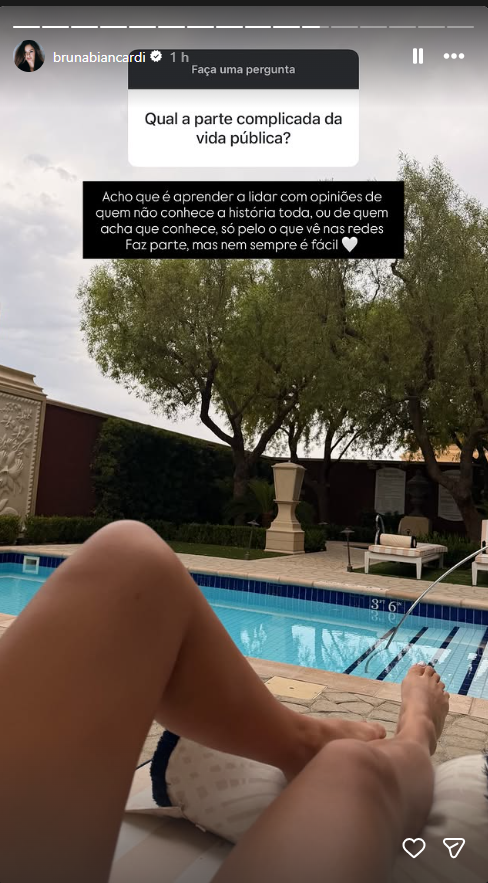 Storie Bruna Biancardi - Foto: Reprodução/Instagram