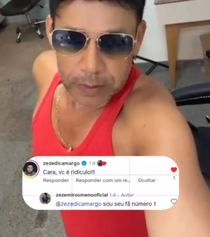 Críticas de Zezé ao sósia - Foto: Reprodução/Instagram