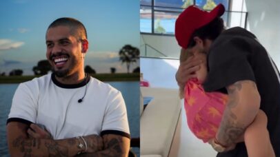 Zé Felipe emociona ao reencontrar os filhos após viagem de Virginia à Itália; assista