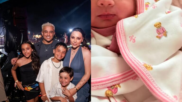 Nasceu! Kauan, da dupla com Matheus, e esposa comemoram a chegada da quarta filha
