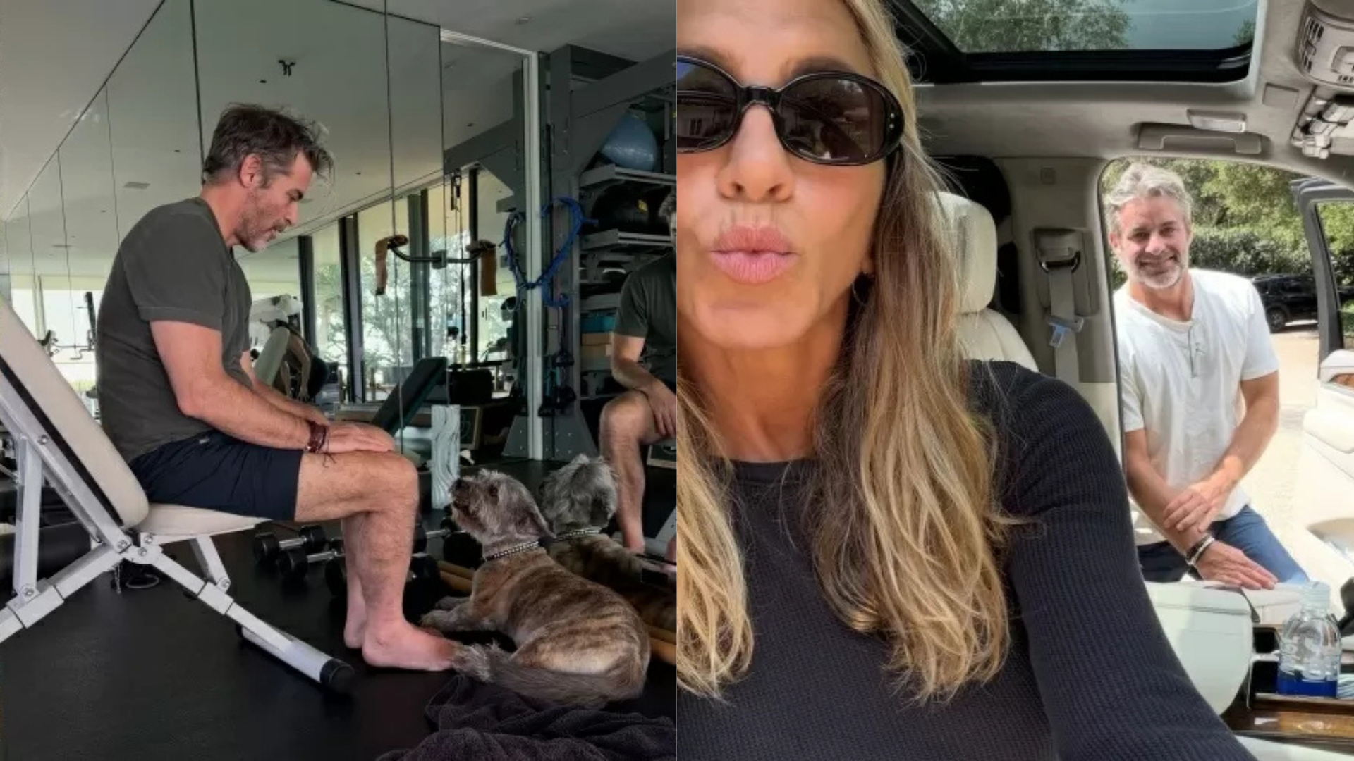 Jennifer Aniston e Jim Curtis - Reprodução/Instagram