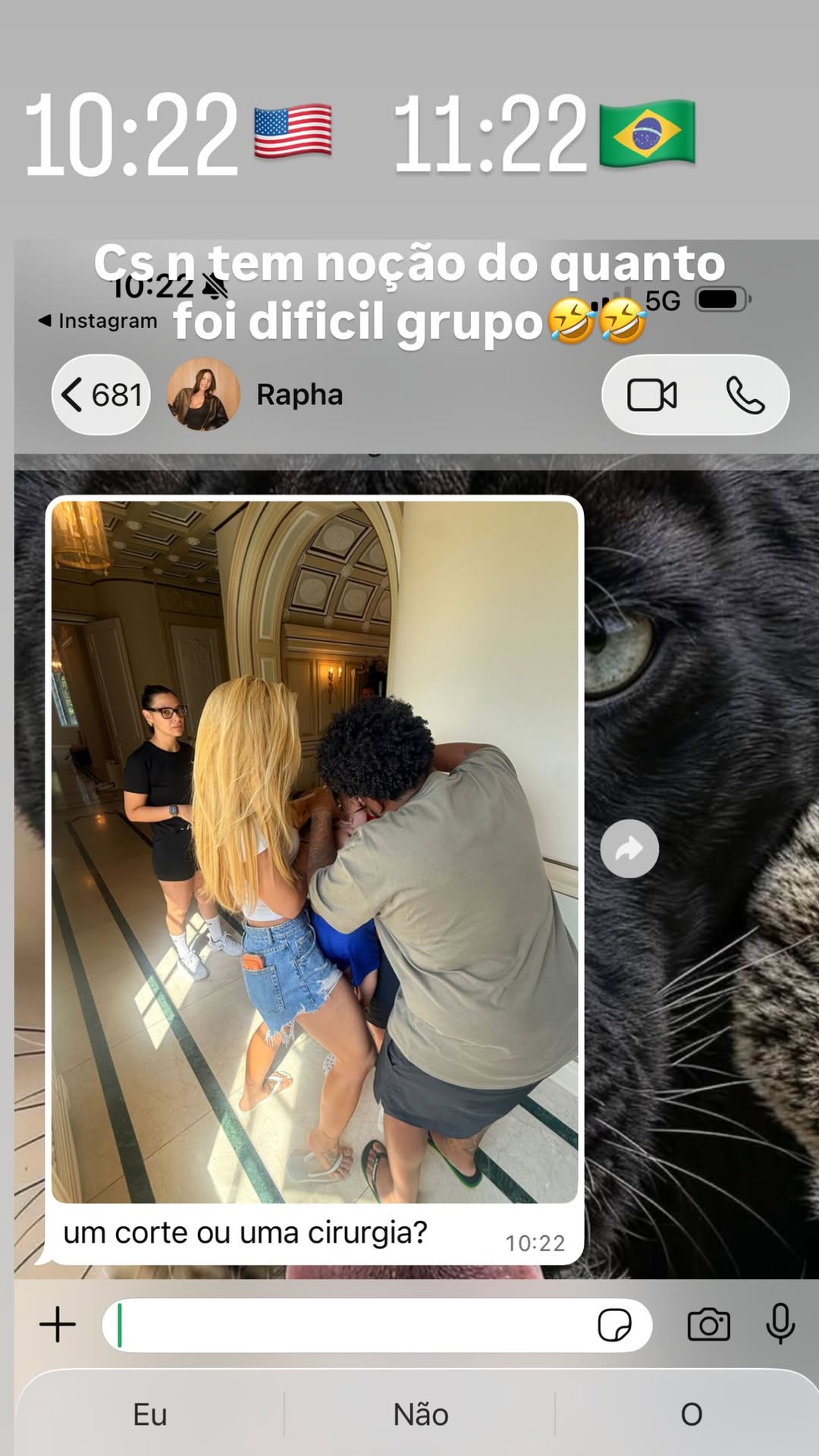 José Leonardo está em Nova Jersey com Virginia Fonseca — Foto: Reprodução/Instagram
