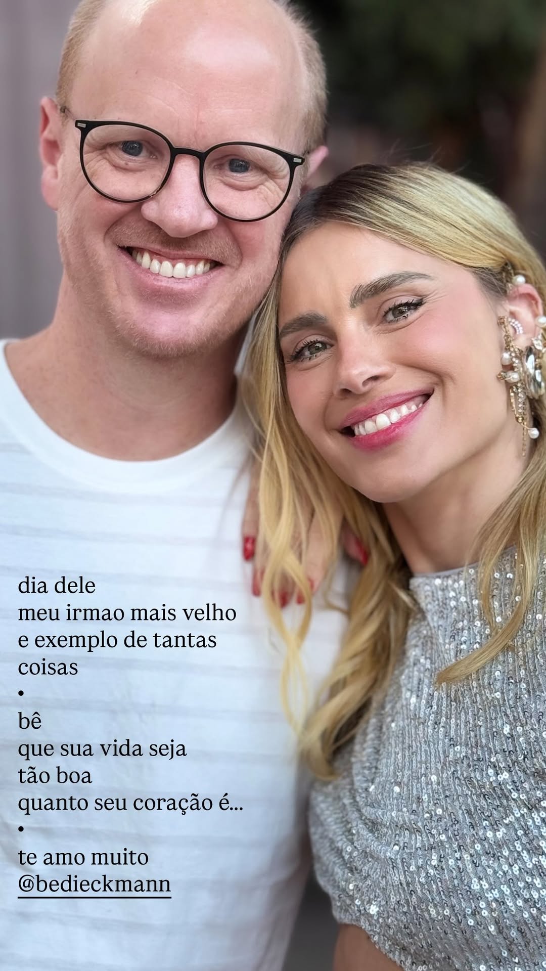 Carolina Dieckmann celebra aniversário do irmão – Foto: Reprodução/Instagram