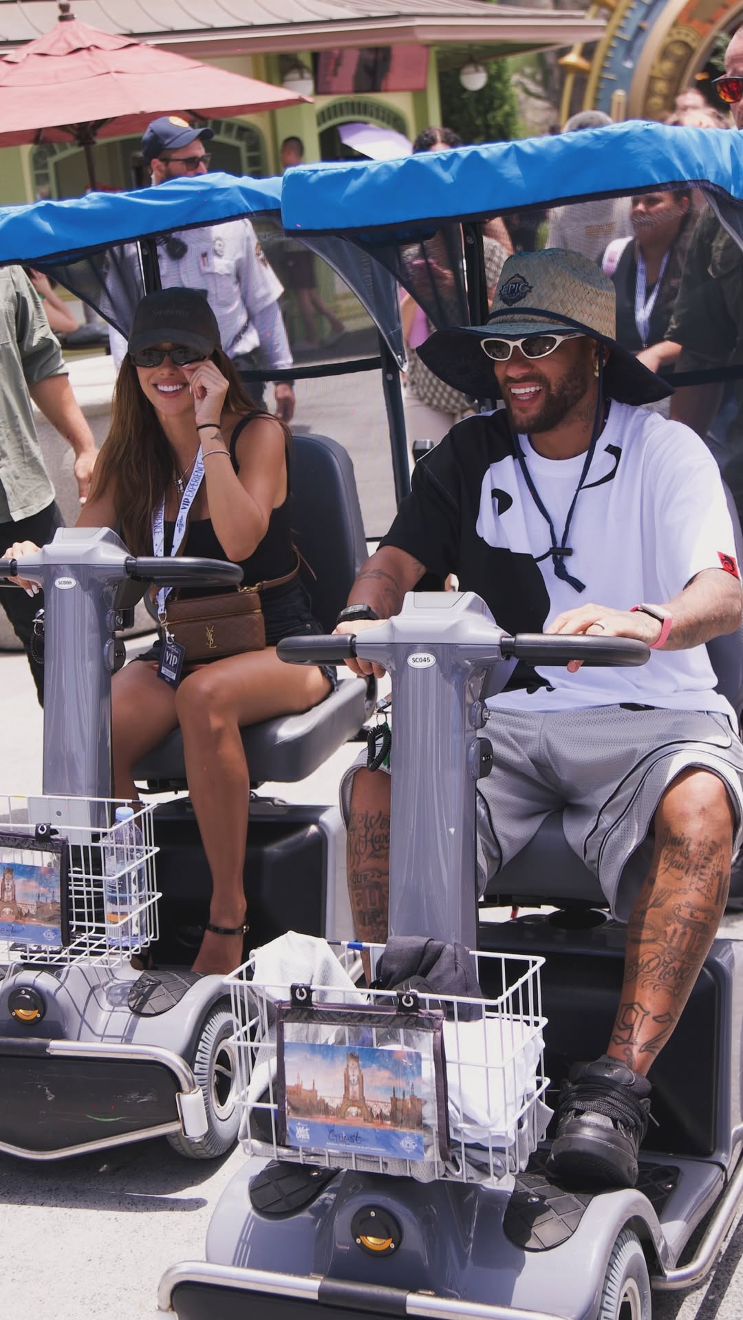 Bruna Biancardi mostra dia de parque com Neymar e família — Foto: Reprodução/Instagram