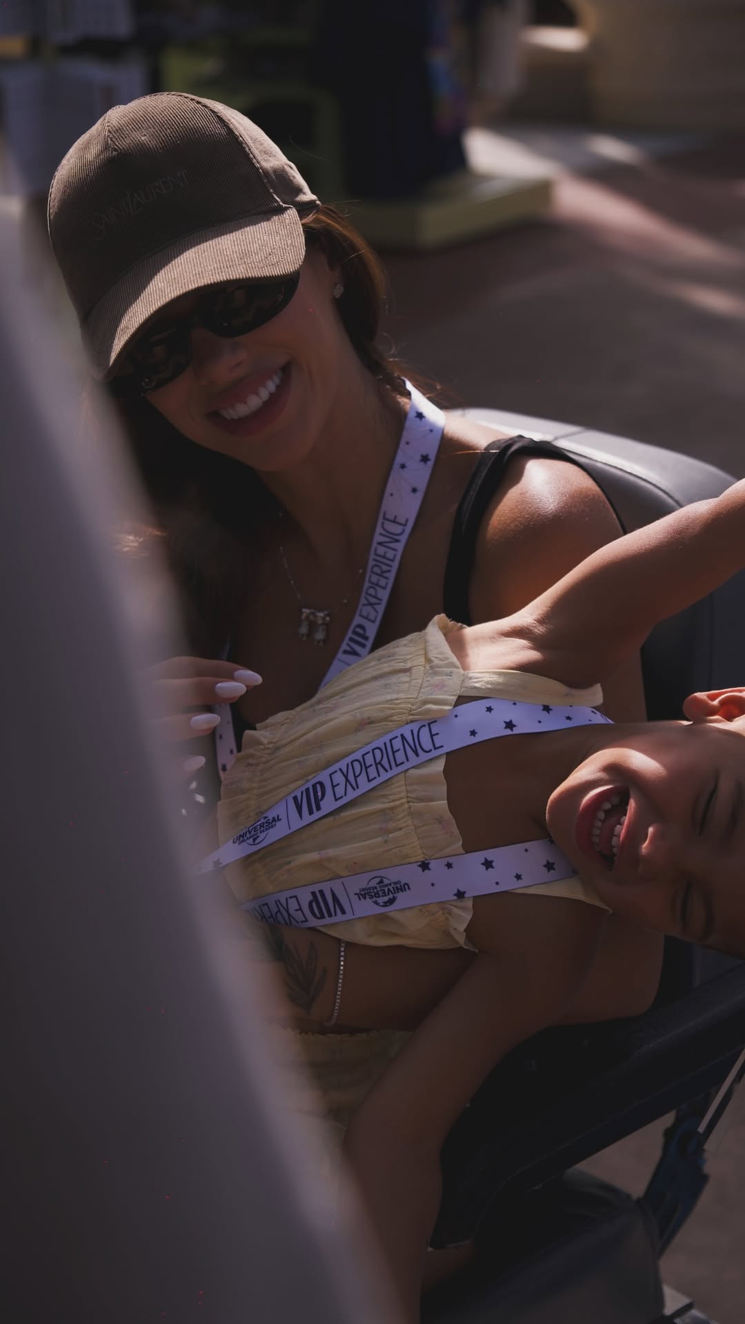 Bruna Biancardi mostra dia de parque com Neymar e família — Foto: Reprodução/Instagram