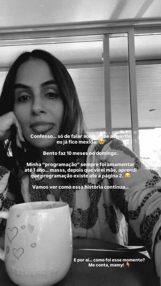 Carol Peixinho reflete sobre processo de desmame de Bento — Foto: Reprodução/Instagram