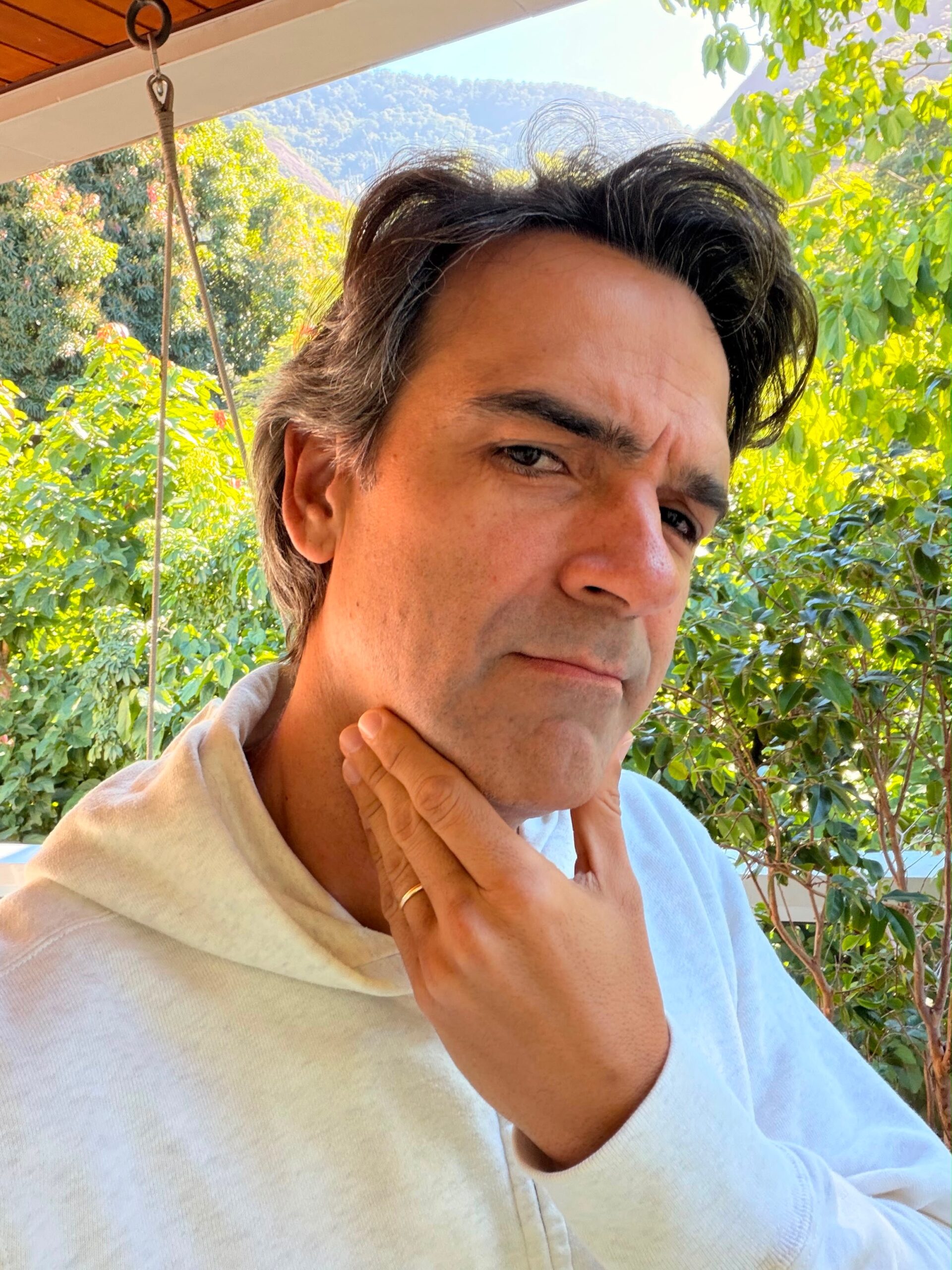 Tadeu Schmidt tirou a barba — Foto: Reprodução/Instagram