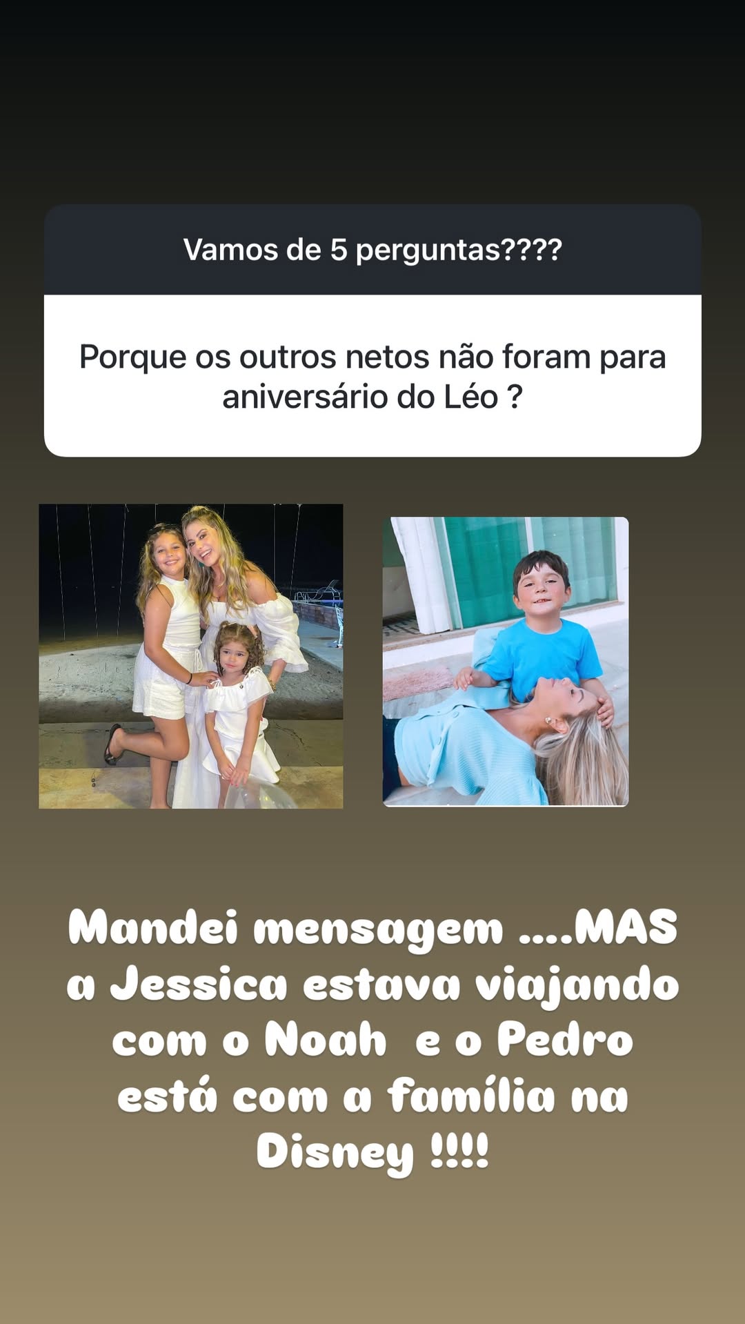 Storie de Poliana Rocha no Instagram