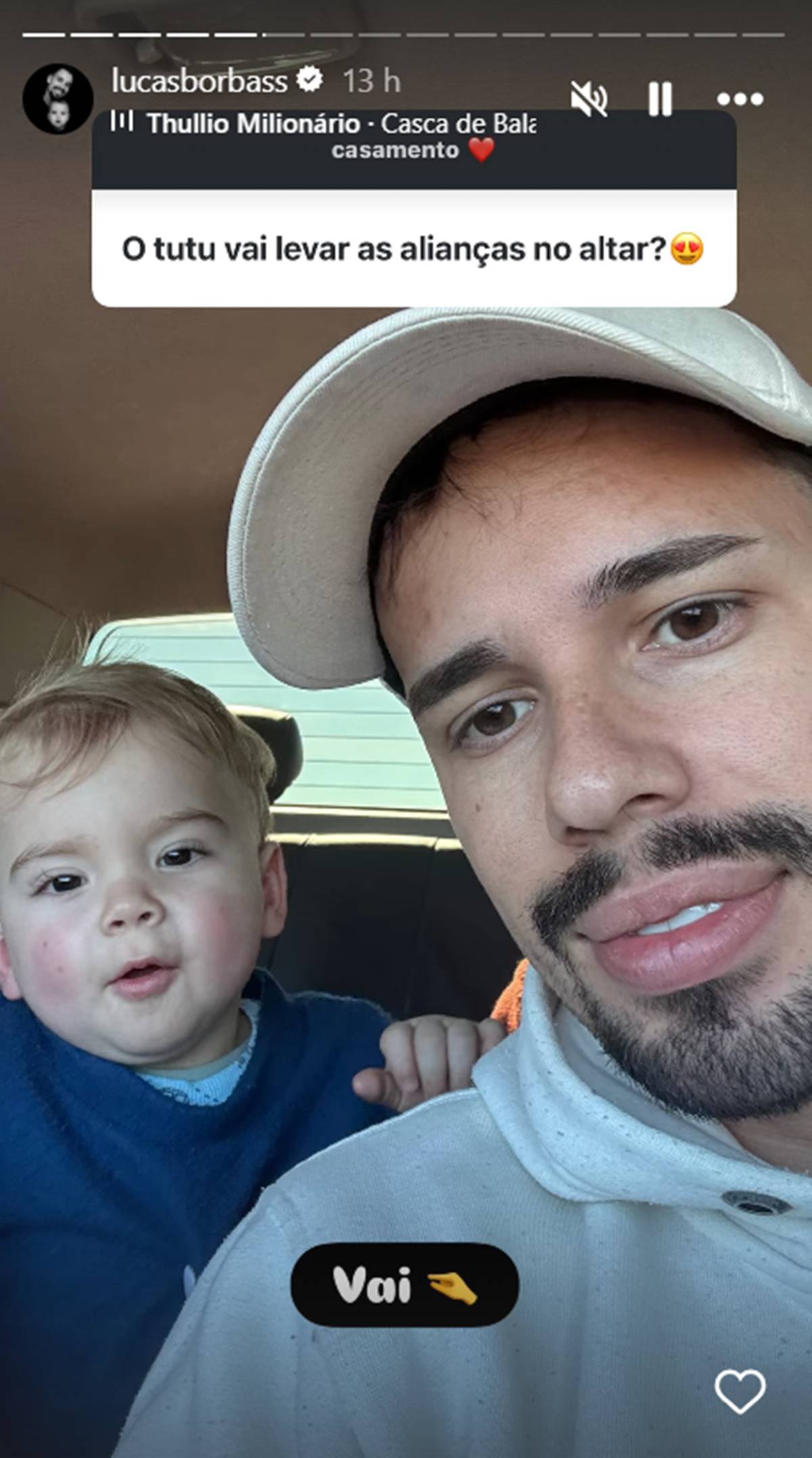 Story de Lucas Borbas - Foto: Reprodução/Instagram