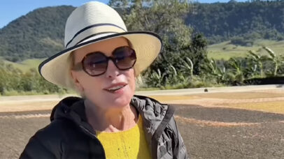 Aos 77 anos, Ana Maria Braga mostra sua produção de café em fazenda no interior de São Paulo
