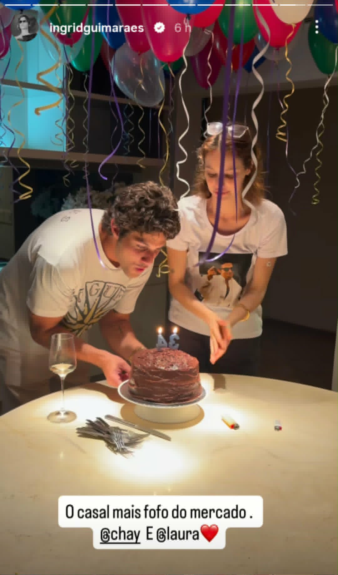 Aniversário de Chay Suede - Foto: Reprodução/Instagram