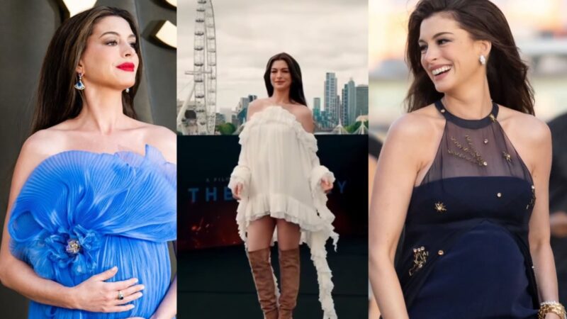 Anne Hathaway aposta em looks de grife durante turnê de A Odisseia; saiba tudo