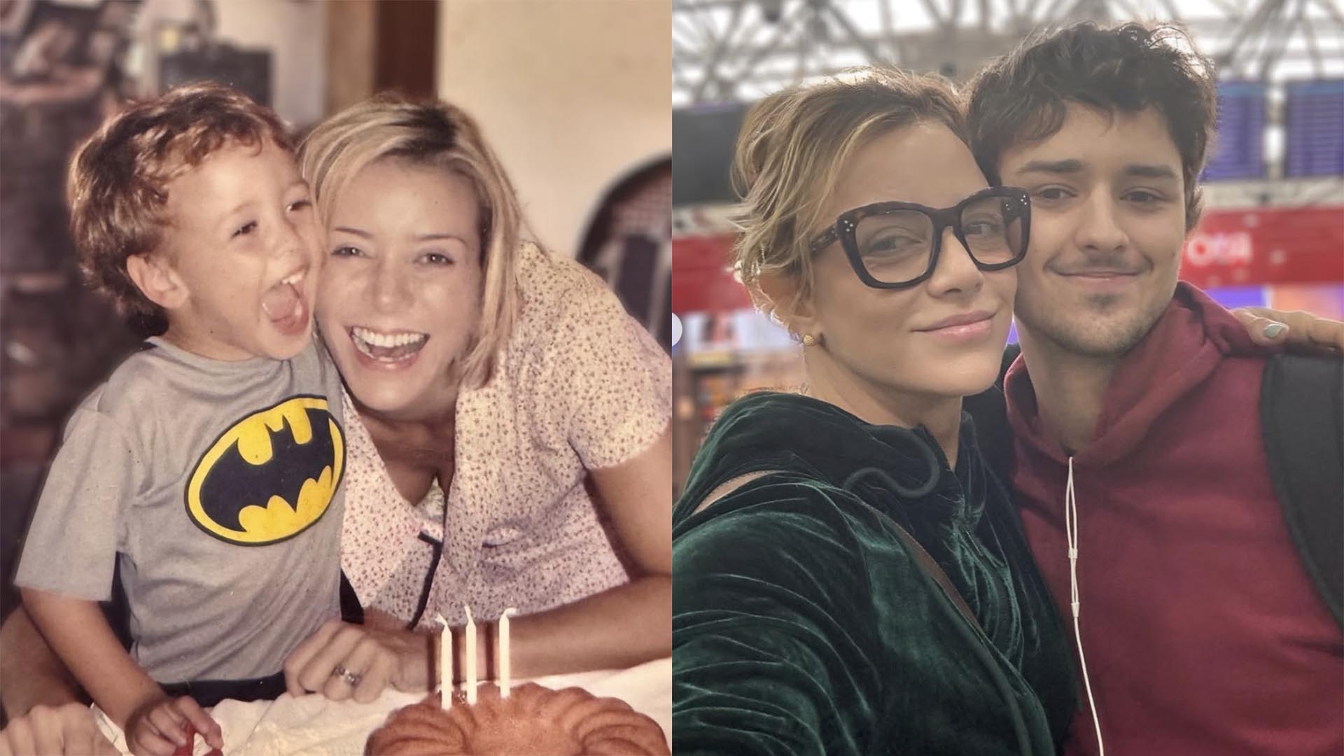 Christine Fernandes compara fotos com o filho, Pedro, em diferentes momentos da vida - Foto: Reprodução / Instagram