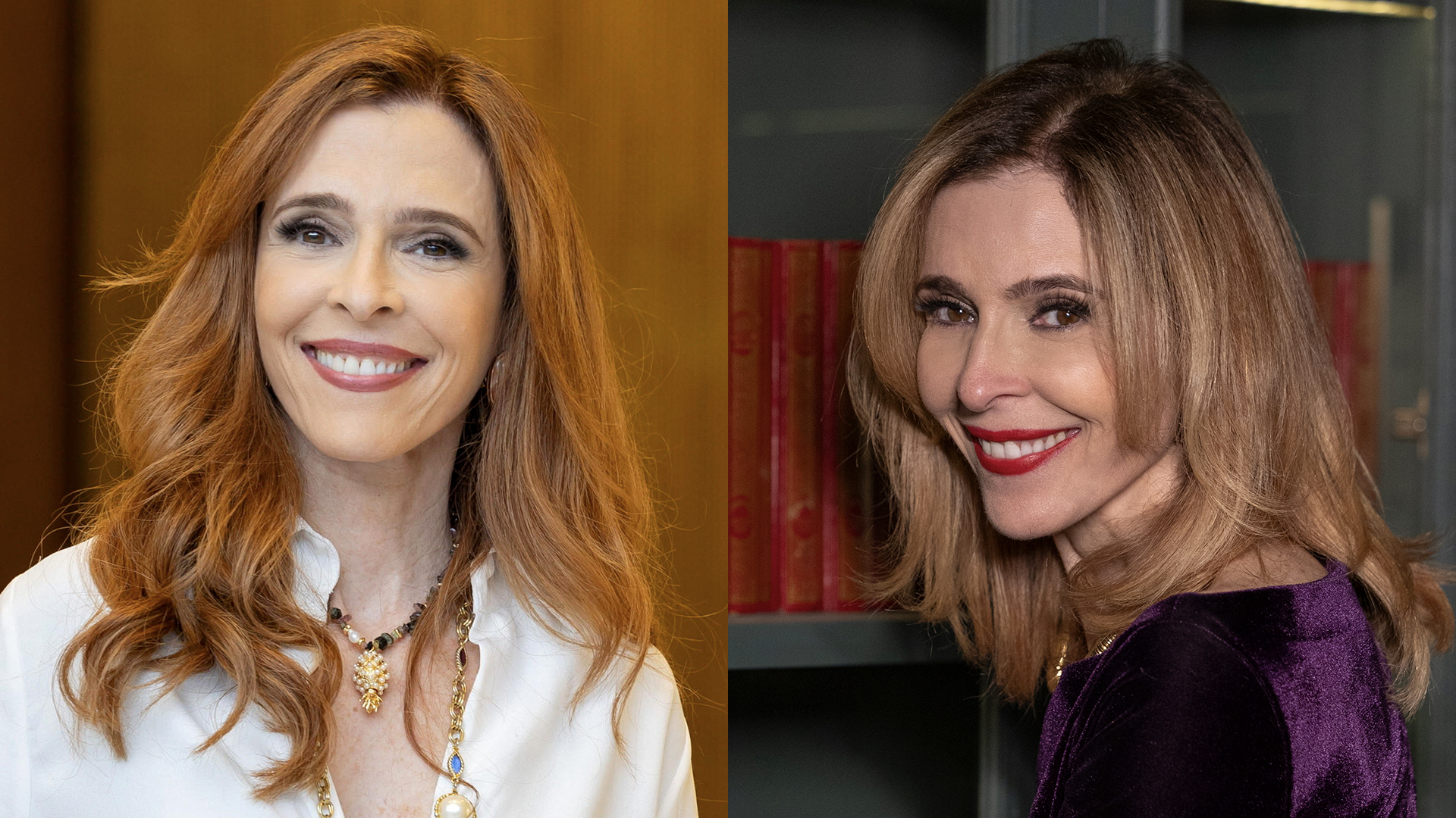 Antes e depois de Deborah Evelyn na novela Quem Ama Cuida - Fotos: Globo/ Manoella Mello; Beatriz Damy
