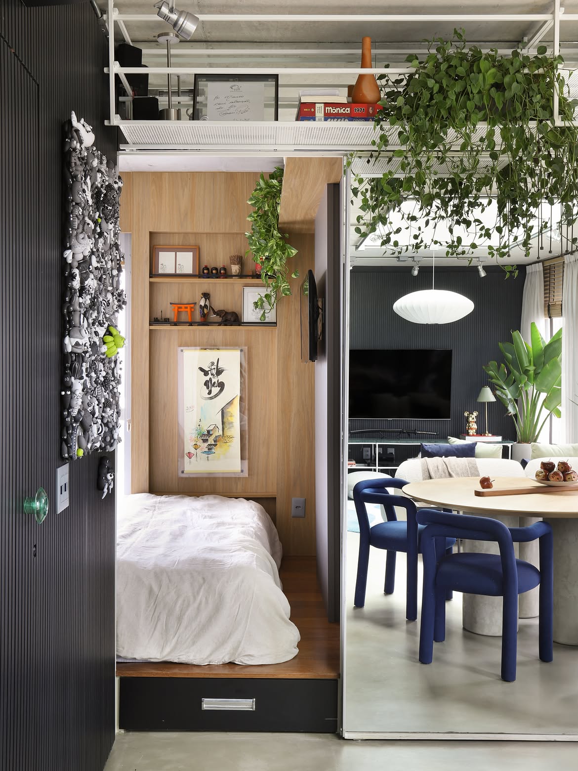 Apartamento de Mauro Sousa, filho de Mauricio de Sousa - Foto: Reprodução / Instagram; @marianaorsifotografia