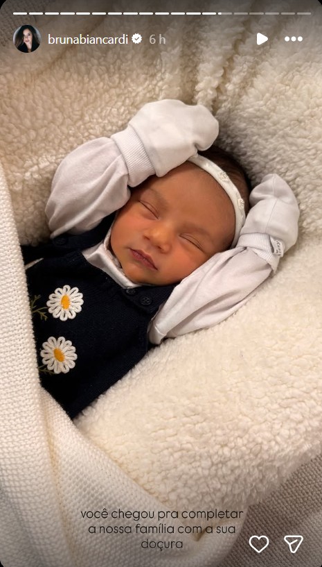 Bruna Biancardi celebra 1 ano da filha, Mel - Foto: Reprodução / Instagram @brunabiancardi 
