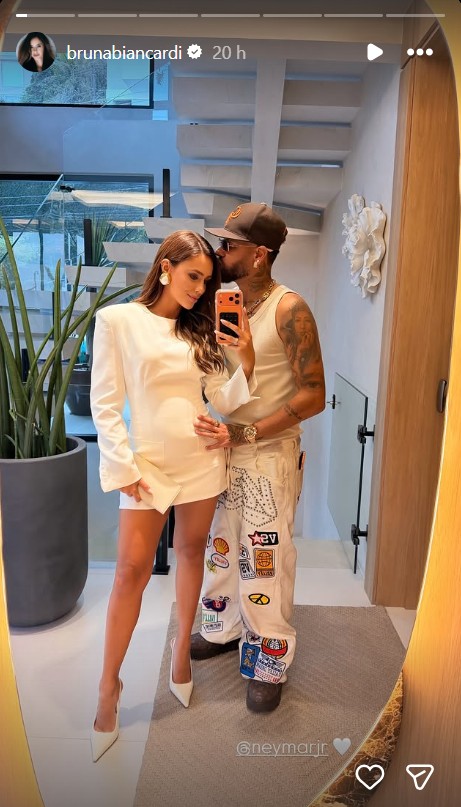 Bruna Biancardi e Neymar Jr mostram looks para festa de Bruninho do Vôlei - Foto: Reprodução / Instagram @brunabiancardi 