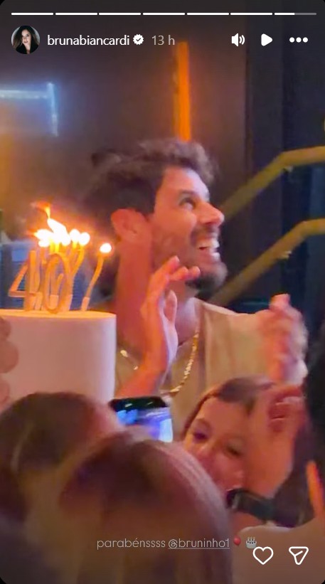 Neymar Jr e Bruna Biancardi curtem aniversário de Bruninho do Vôlei - Foto: Reprodução / Instagram @brunabiancardi 