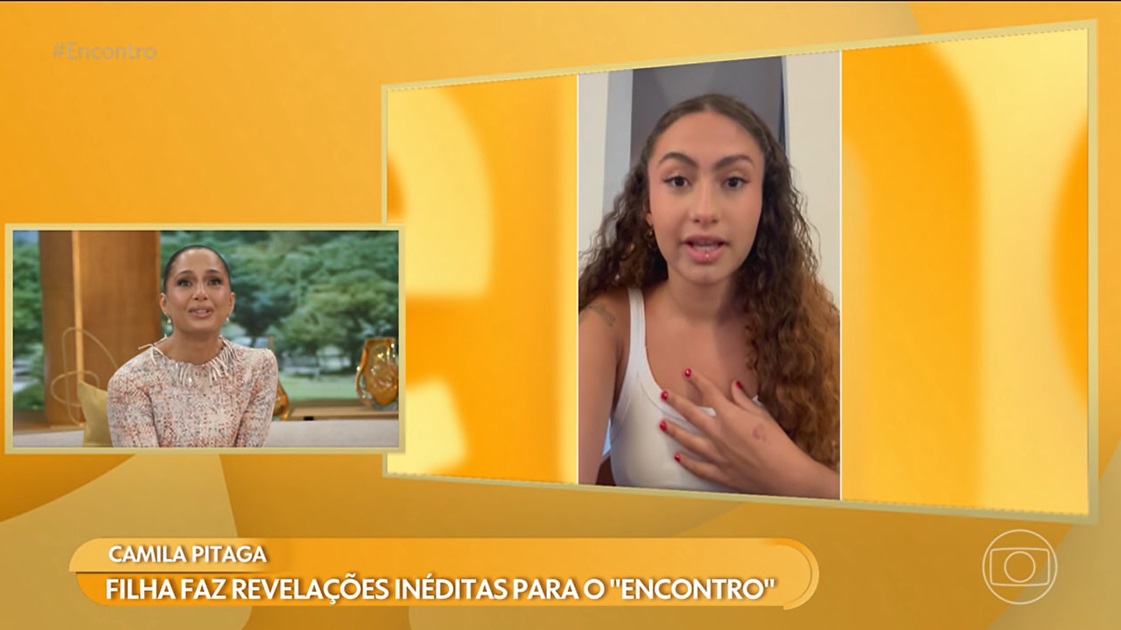 Camila Pitanga e a filha - Foto: Reprodução / Globo