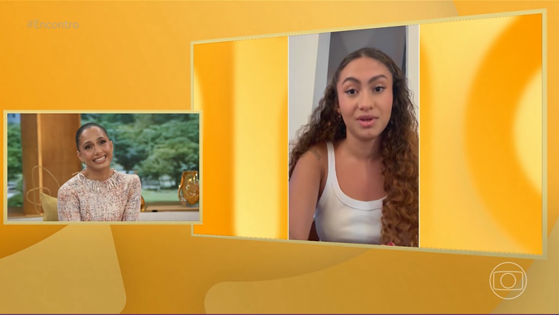 Camila Pitanga e a filha - Foto: Reprodução / Globo