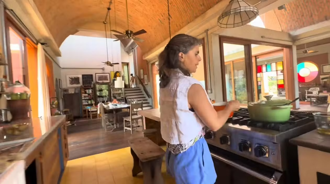 Casa de Mariana Maffeis, filha de Ana Maria Braga, no interior de São Paulo - Foto: Reprodução / YouTube