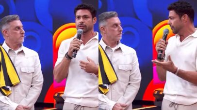 Climão? Cauã Reymond é interrompido ao vivo por Luciano Huck após 'alfinetada'