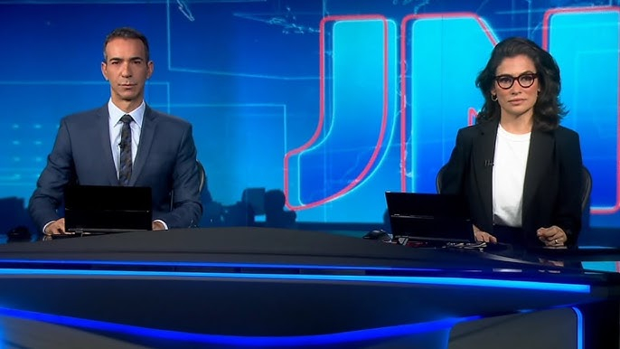 César Tralli e Renata Vasconcellos no Jornal Nacional - Foto: Reprodução / TV Globo