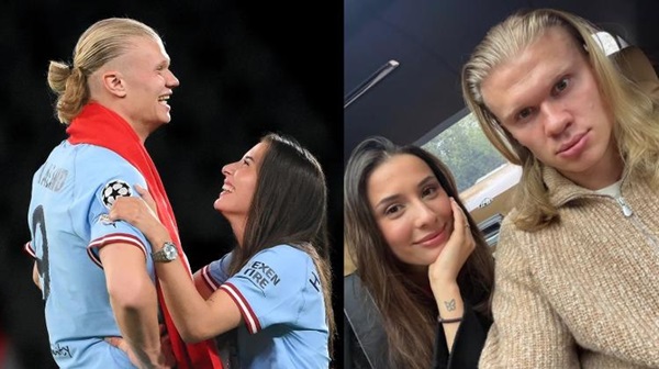 Erling Haaland e Isabel Haugseng Johansen – Reprodução Instagram.