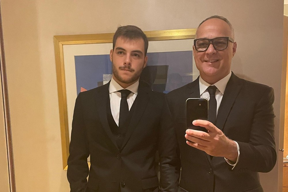 Felipe Poeta com o pai, Amauri Soares - Foto: Reprodução / Instagram