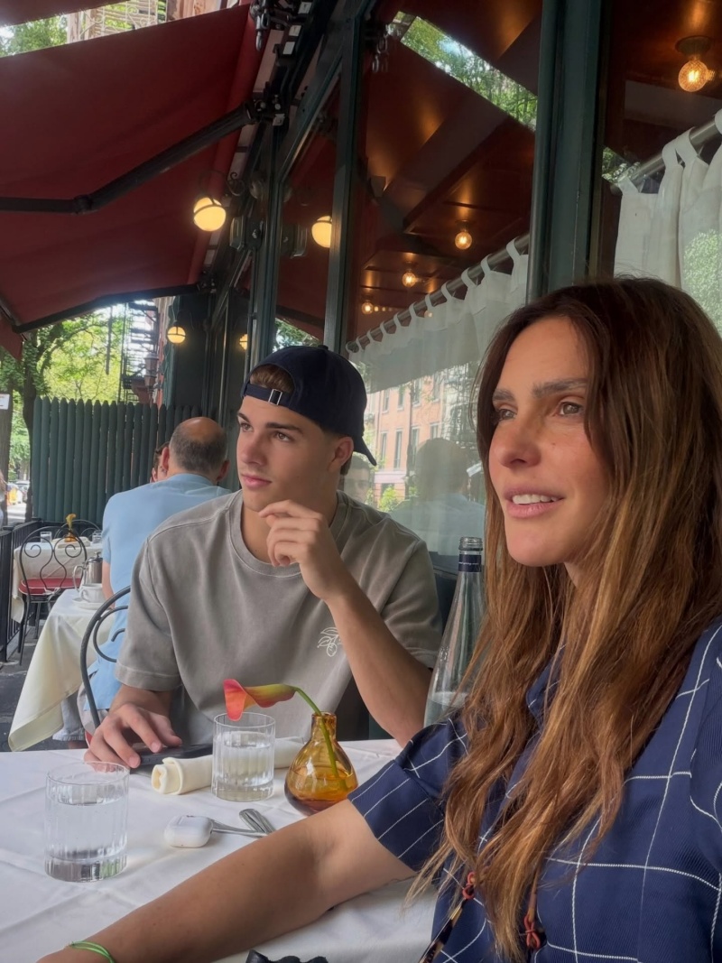 Fernanda Lima com o filho