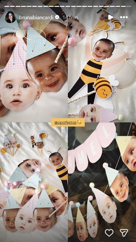 Bruna Biancardi mostra festinha de 1 ano de Mel - Foto: Reprodução / Instagram @brunabiancardi 