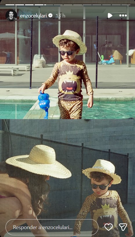 Luca é filho caçula de Claudia Raia - Foto: Reprodução / Instagram @enzocelulari