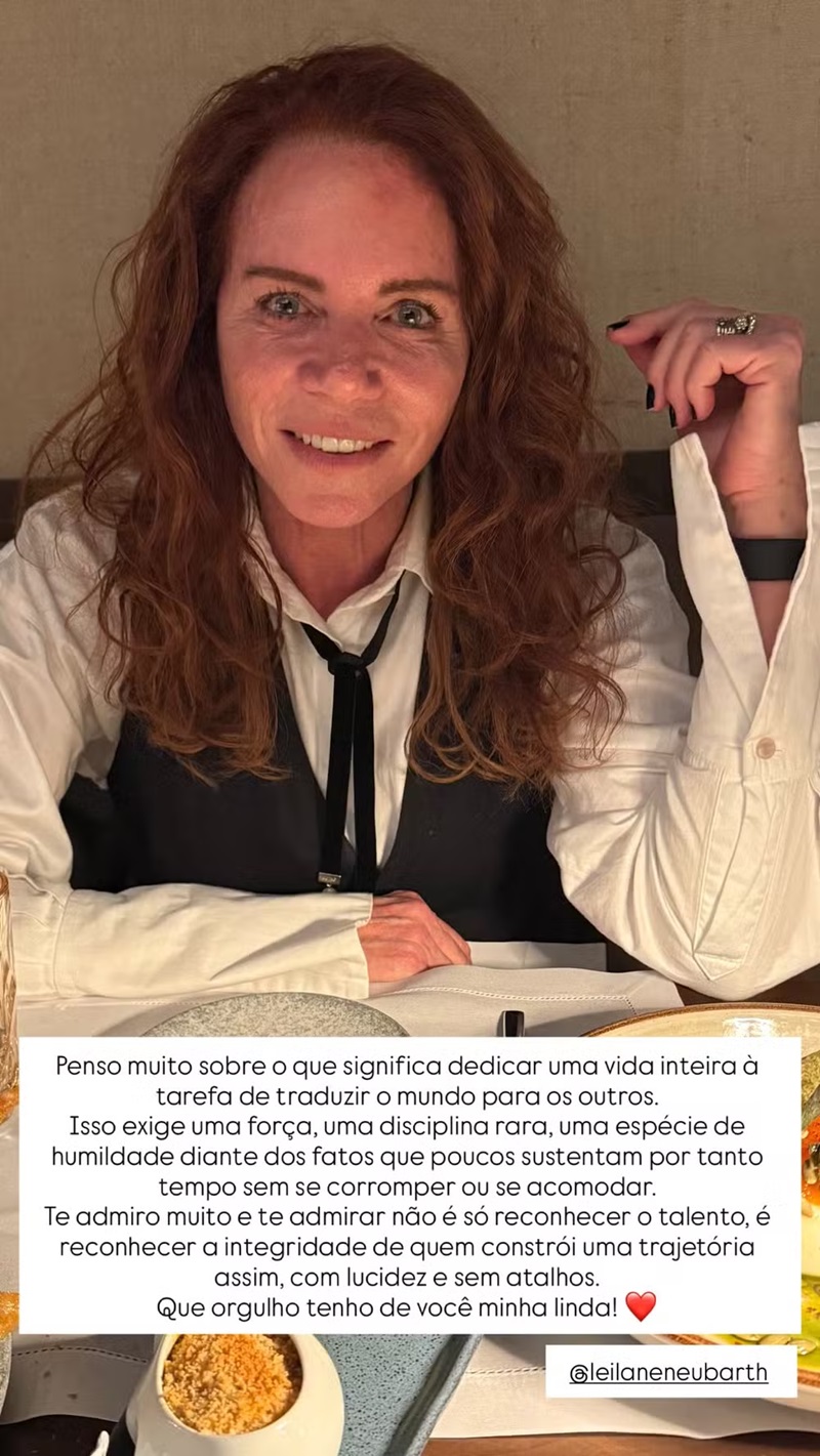 Leilane Neubarth ganha homenagem da namorada — Foto: Reprodução/ Instagram