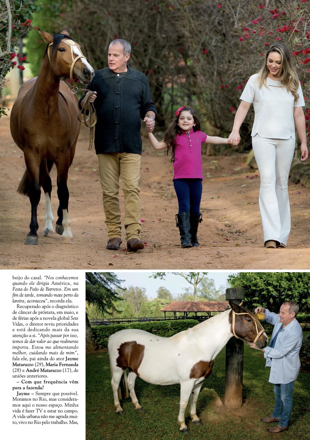 Entrevista na fazenda de Jayme Monjardim para edição 1137 da Revista CARAS, em 2015 - Foto: Arquivo CARAS