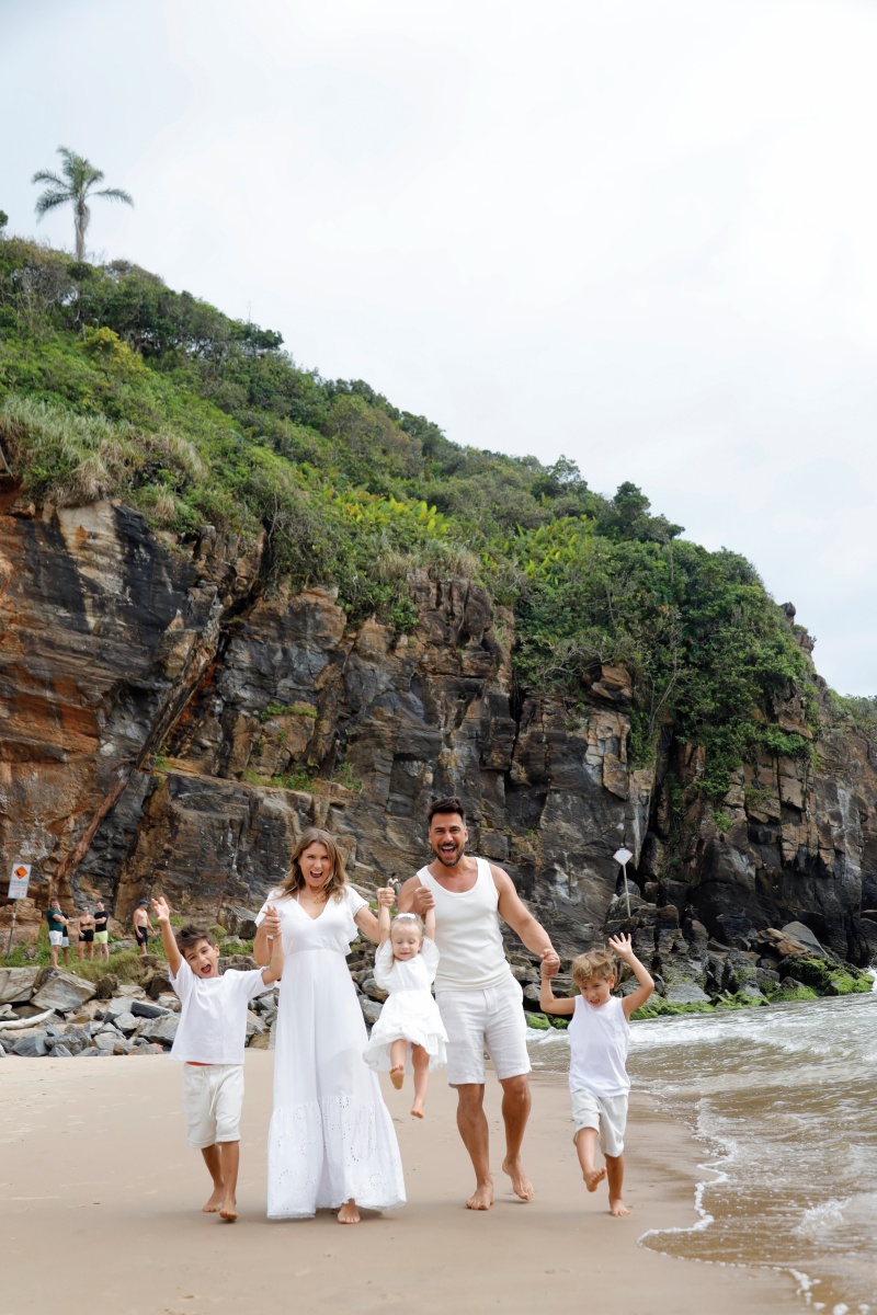 Julio Rocha com a família