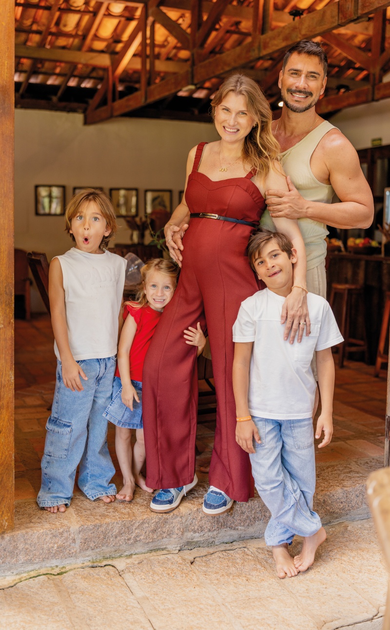Julio Rocha com a família