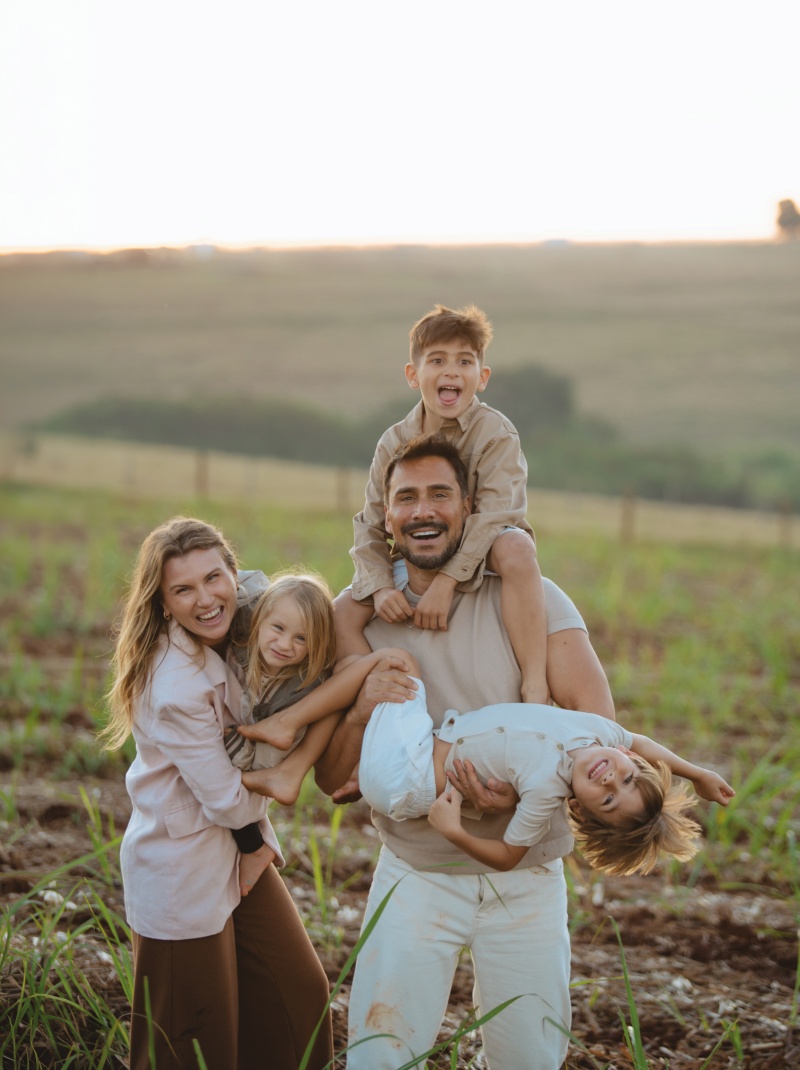 Julio Rocha com a família