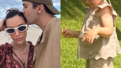 Jade Magalh&atilde;es mostra detalhe in&eacute;dito da filha com Luan Santana: 'C&oacute;pia do papai'