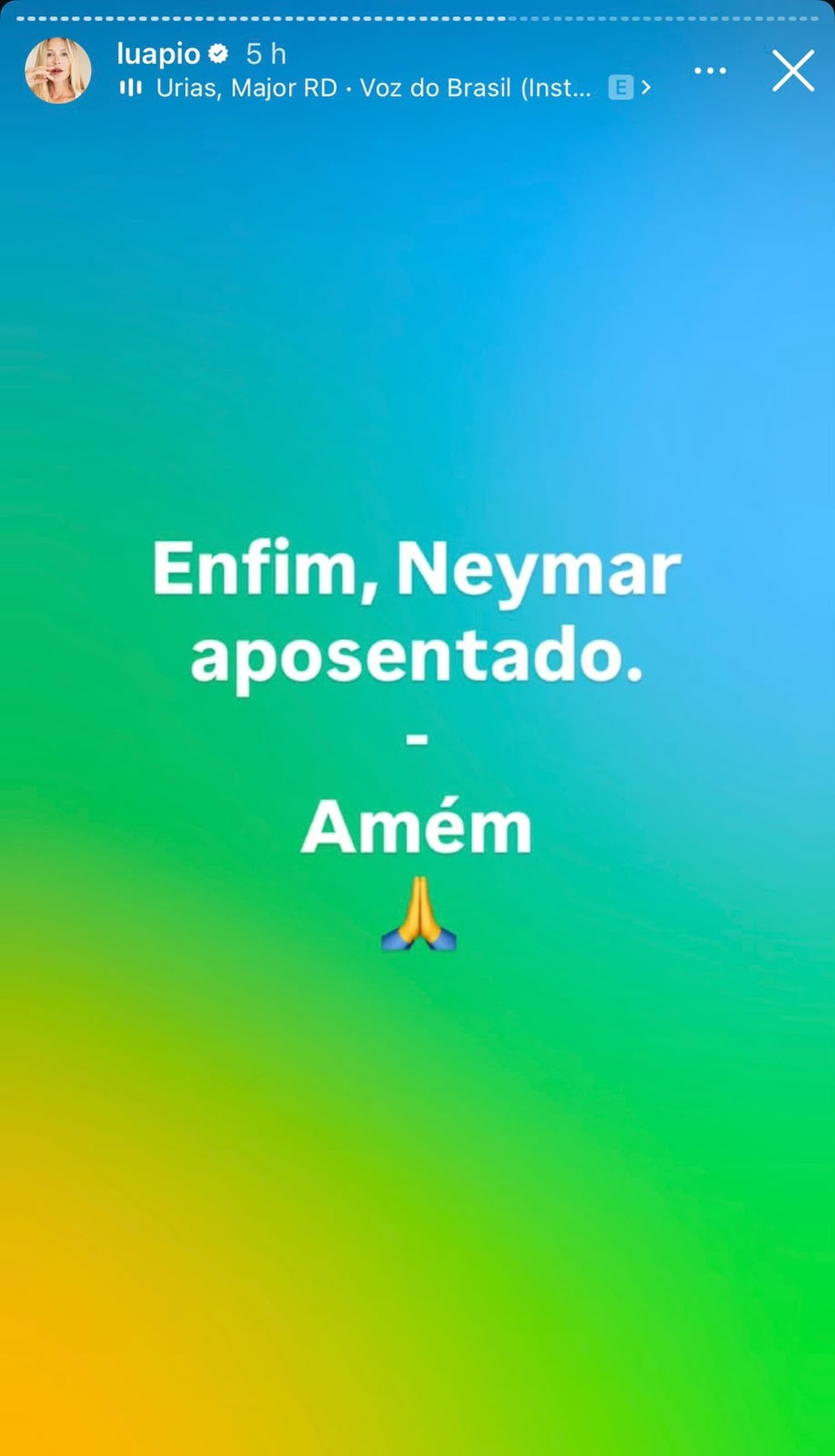 Luana Piovani alfineta Neymar Jr após eliminação da Seleção Brasileira na Copa do Mundo - Foto: Reprodução / Instagram