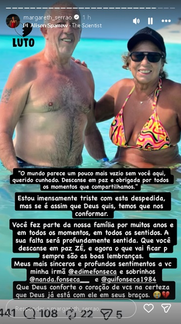 Mãe de Virginia lamenta morte na família — Foto: Reprodução/ Instagram