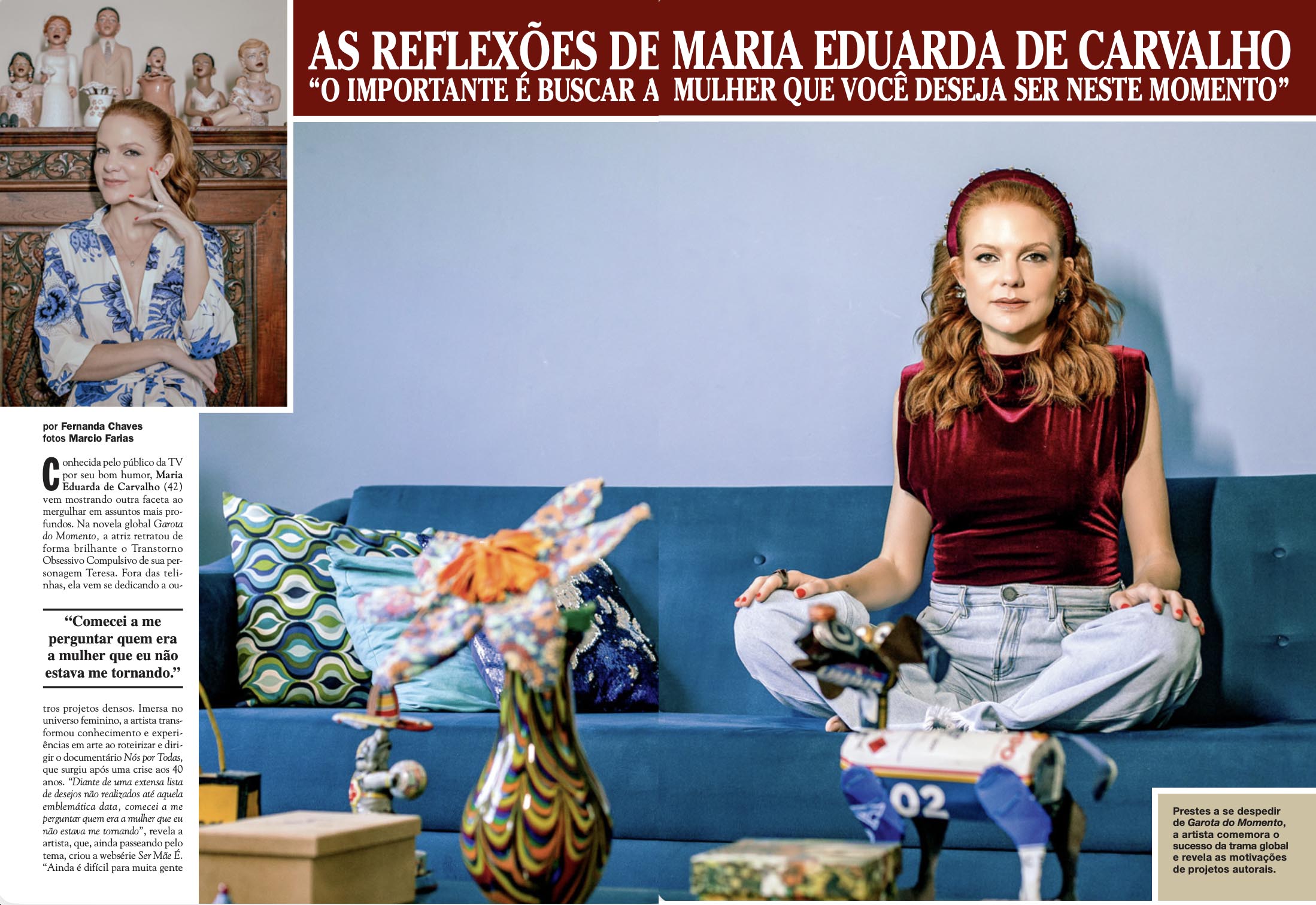 Matéria com Maria Eduarda de Carvalho na edição 1647 da Revista CARAS - Foto: Arquivo CARAS