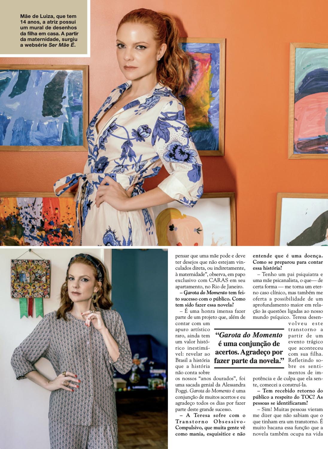 Matéria com Maria Eduarda de Carvalho na edição 1647 da Revista CARAS - Foto: Arquivo CARAS