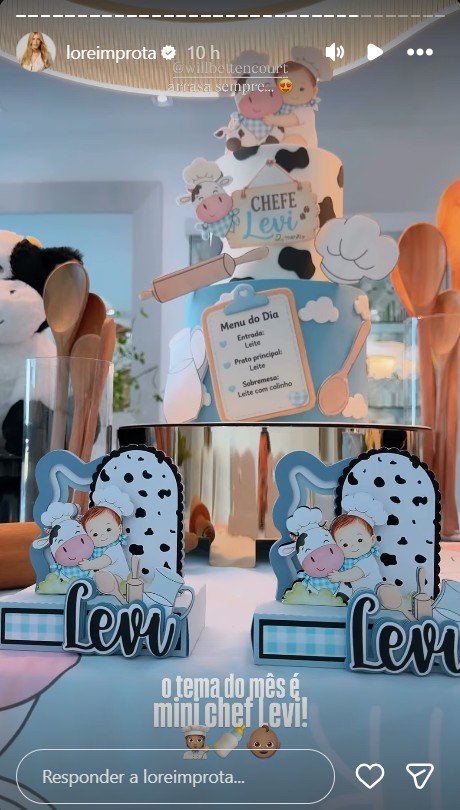 Lore Improta celebra 2 meses do filho caçula, Levi - Foto: Reprodução / Instagram @loreimprota 