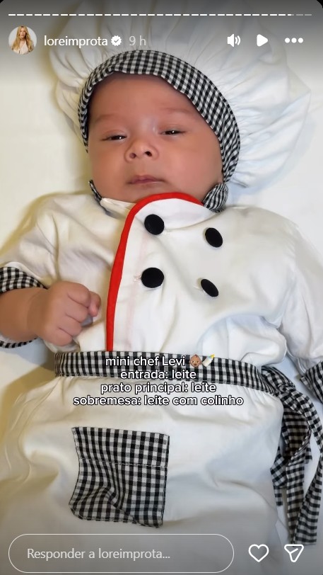 Lore Improta celebra 2 meses do filho caçula, Levi - Foto: Reprodução / Instagram @loreimprota 