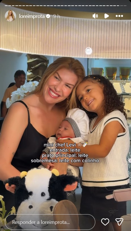 Lore Improta celebra 2 meses do filho caçula, Levi - Foto: Reprodução / Instagram @loreimprota 