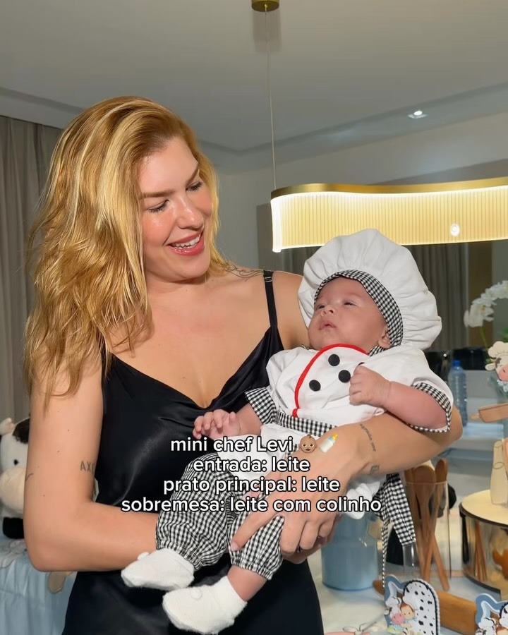 Lore Improta celebra 2 meses do filho caçula, Levi - Foto: Reprodução / Instagram @loreimprota 