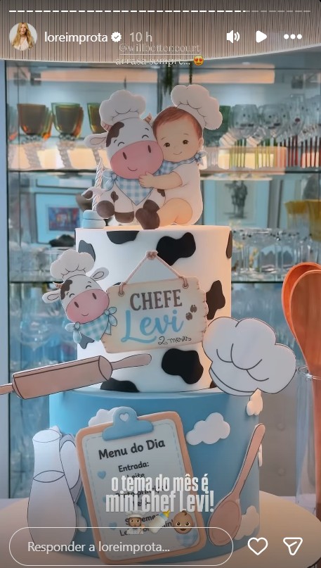 Lore Improta celebra 2 meses do filho caçula, Levi - Foto: Reprodução / Instagram @loreimprota 